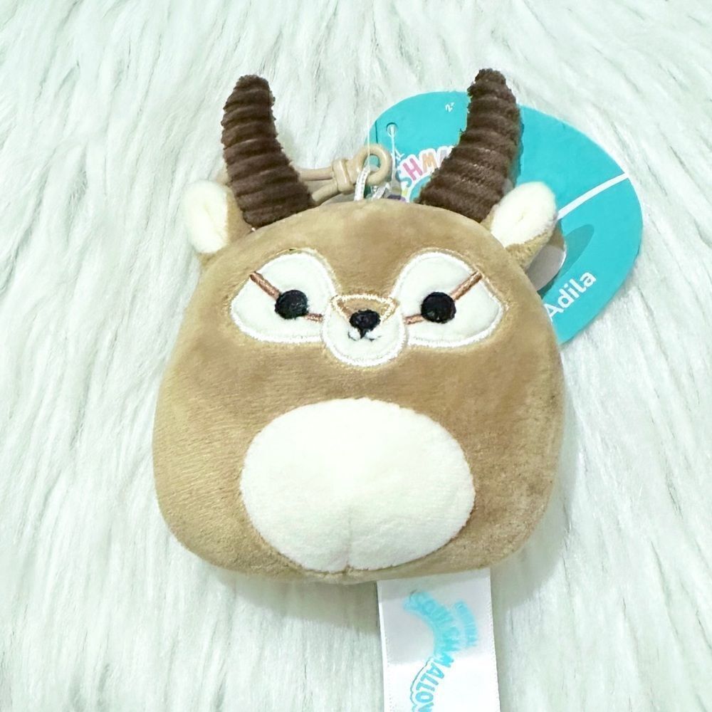 Adila the Antelope Squishmallows Clip New with Tags 3.5” Collectible Plushie